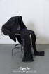CODE MAZE ECO FABRIC BOMBER JACKET -BLACK (BAMBOO CHARCOAL)-